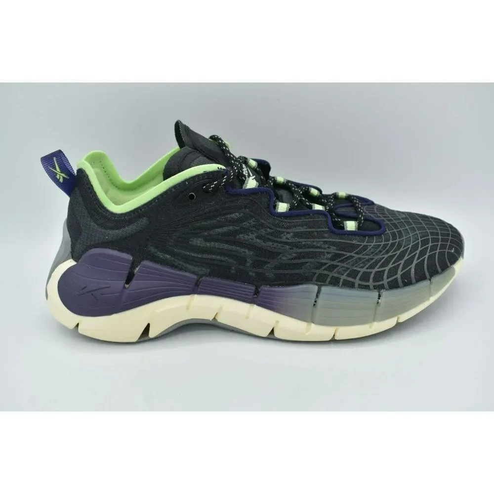 Reebok Womens Size 8 Zig Kinetica II Black Purple Mint Running‎ Shoes Sneakers